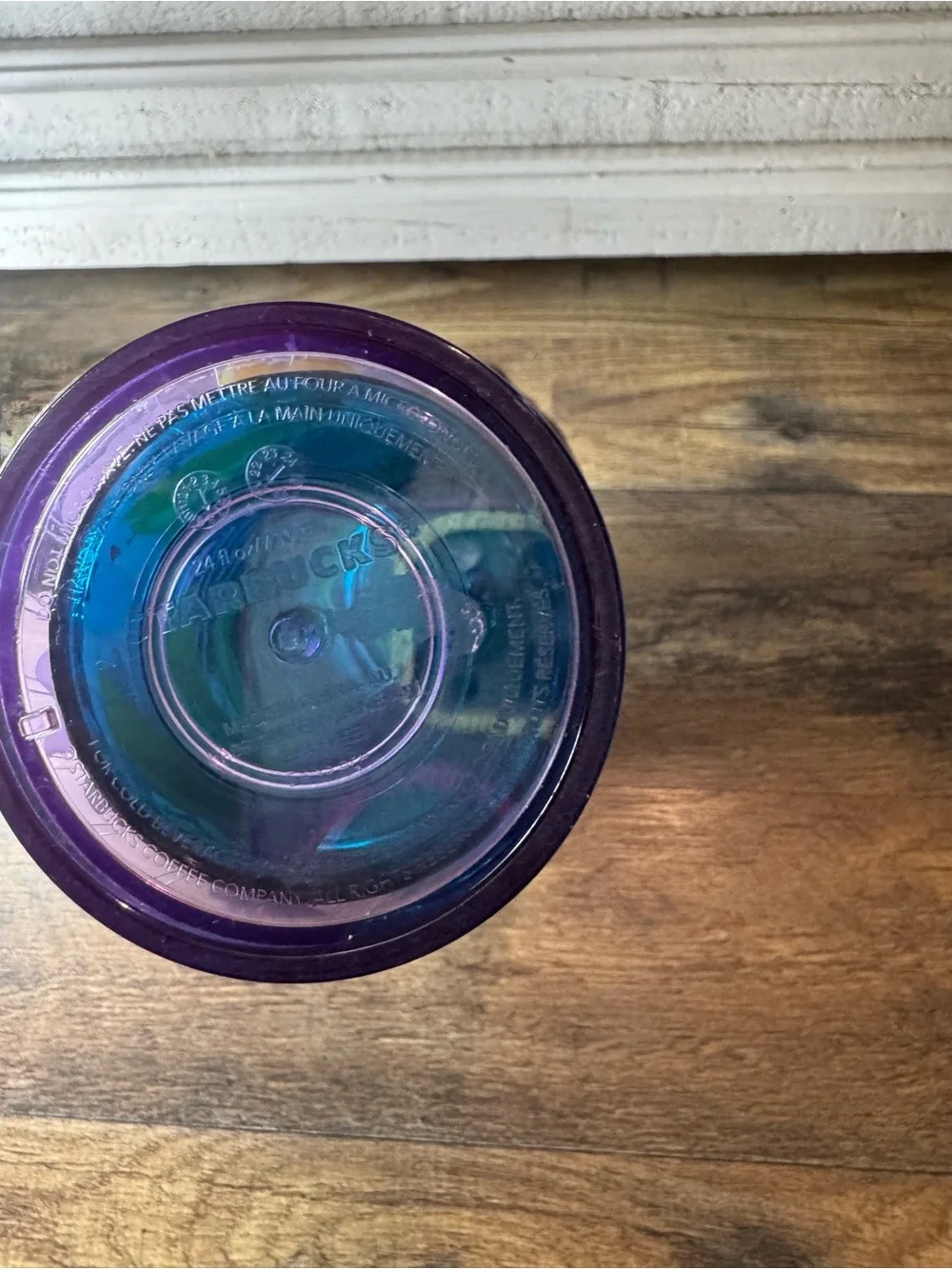 Starbucks purple floral
